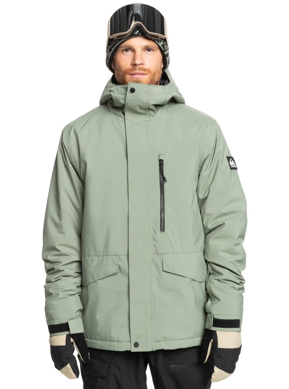 Quiksilver Snow Jacket Mission Solid JK Men Green XXL
