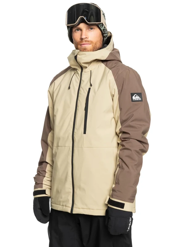 Quiksilver Technical Snow Jacket Mission Block JK Men Beige L