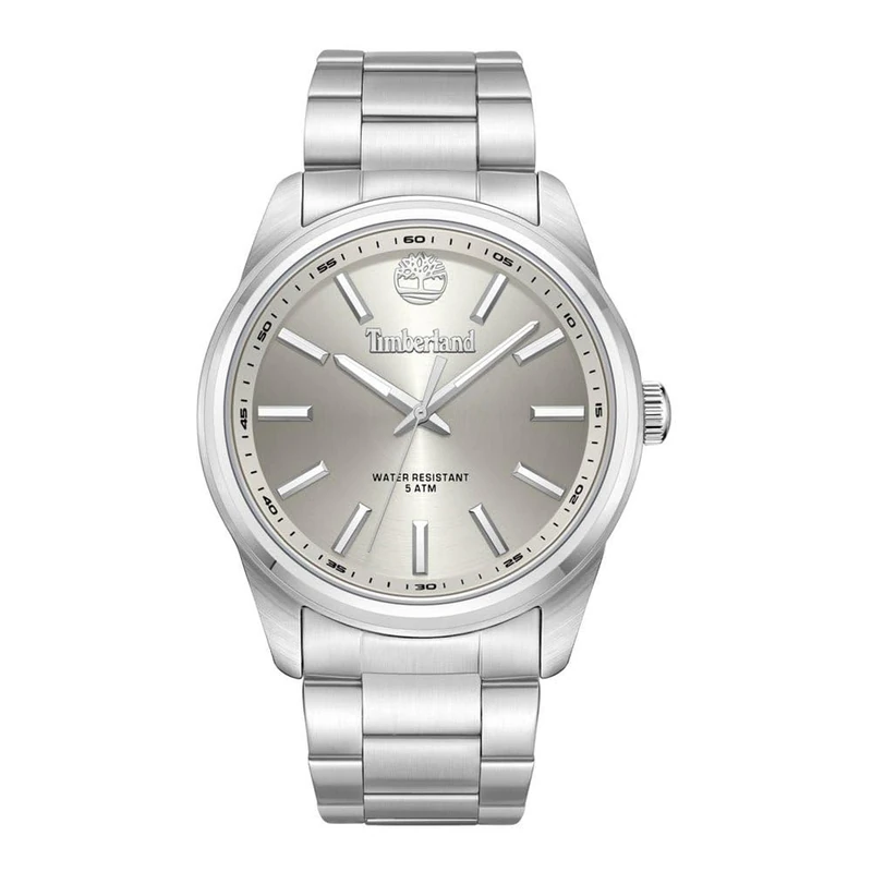 Timberland NORTHBRIDGE TDWGG0030001 Men's Silver Watch with Stainless Steel Strap, Water Resistance: 5 Bar, Case Diameter: 45 mm
