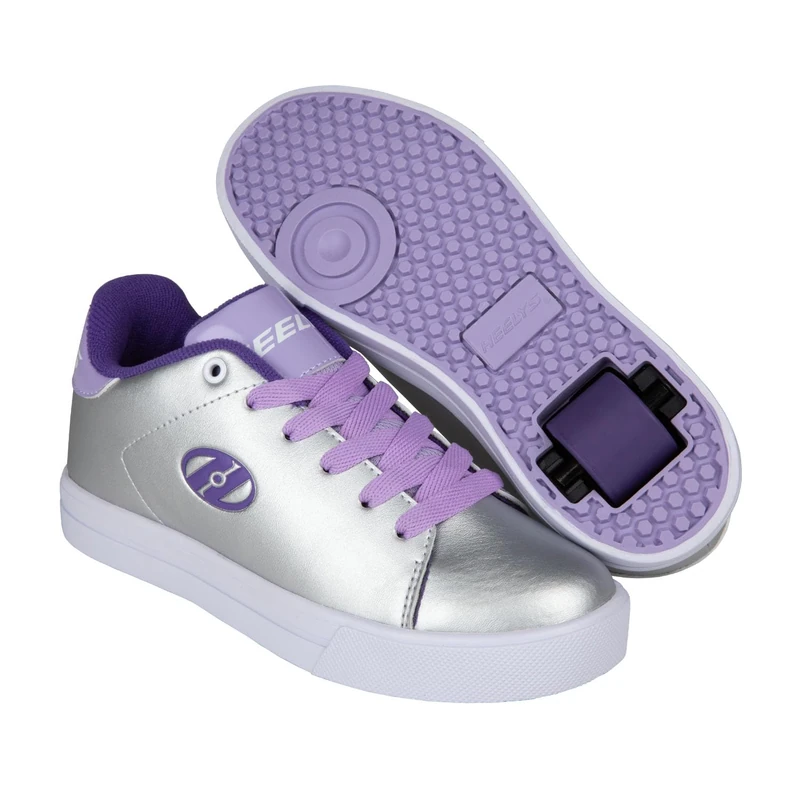 Heelys Unisex Kids Royale Wheeled Shoe, Silver Lavender Purple Shadow, 6 UK - Image 1