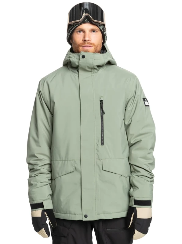 Quiksilver Snow Jacket Mission Solid JK Men Green XS