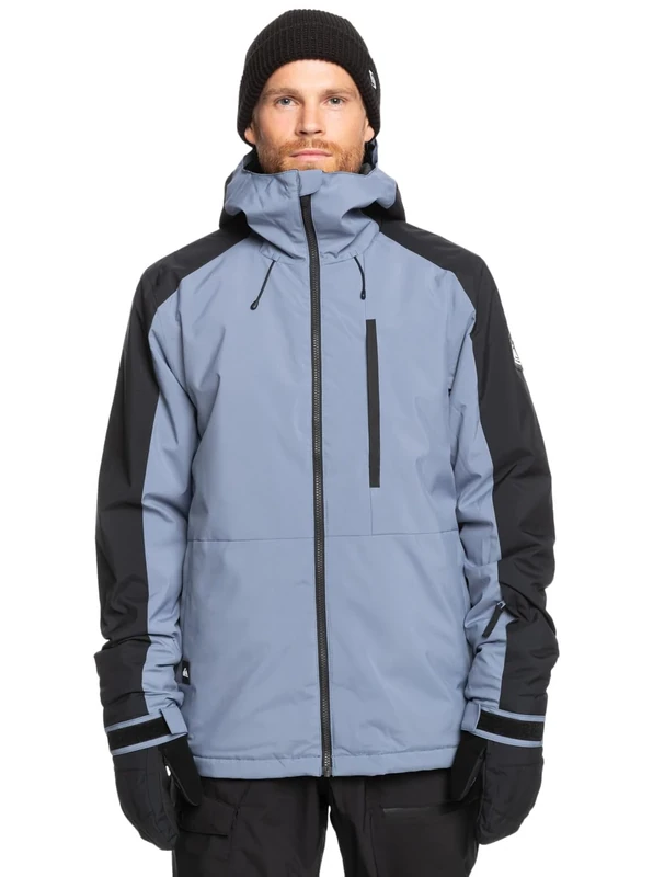 Quiksilver Technical Snow Jacket Mission Block JK Men Grey XS