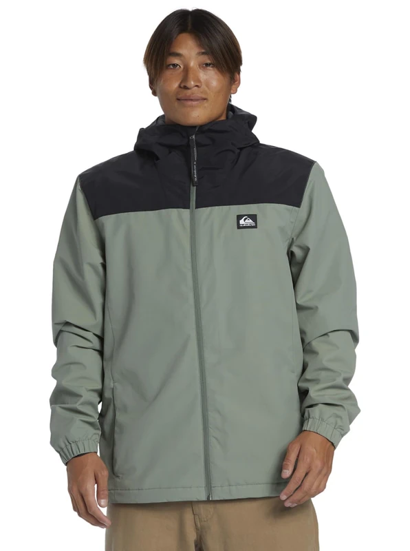 Quiksilver Windbreaker Overcast 3K Warm Jacket Men Green XS