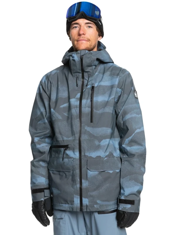 Quiksilver Snow Jacket Quest Stretch 20K JK Men Grey XXL