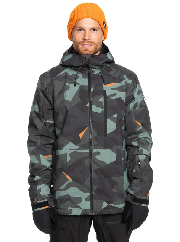 Quiksilver Snow Jacket Mission Printed JK Men Green S