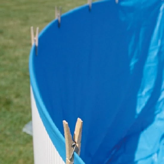 Gre SP627F Blue Liner for Round Raised Pool, Overlap System, Measures 625 x 375 x 120 cm - Image 1