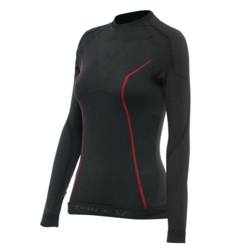 DAINESE,THERMO LS WOMEN'S TECHNICAL SKI JERSEY,BLACK/RED,XS/S