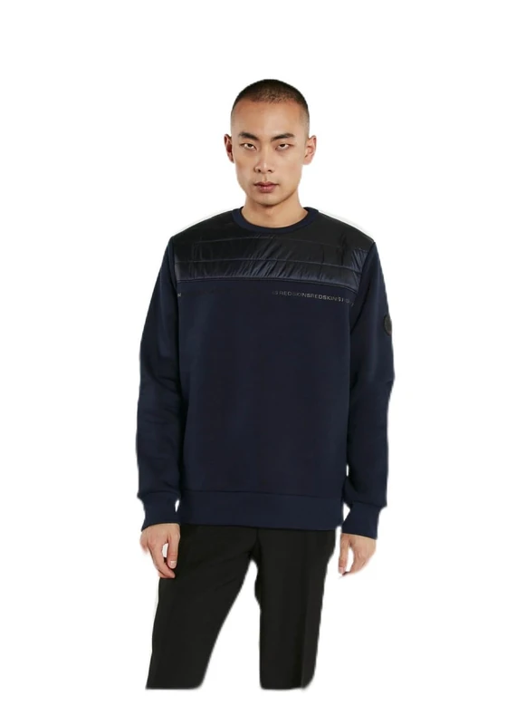 Redskins Men's Olymp Paramont Hooded Sweatshirt, Navy Blue, L - Image 1