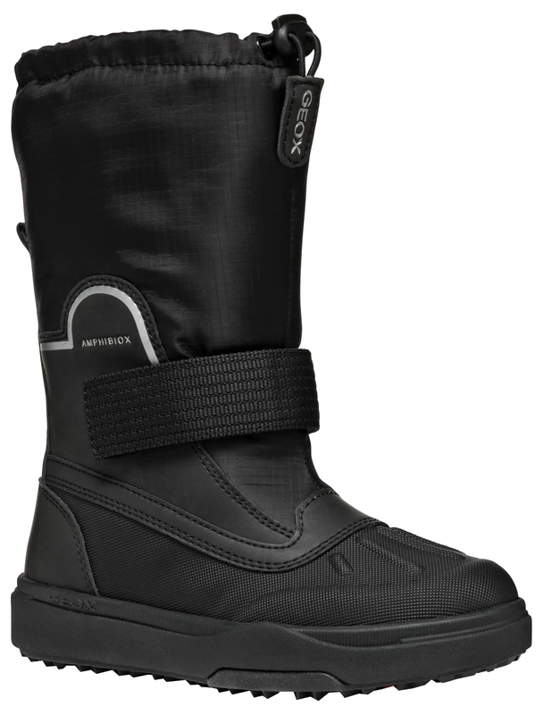 Geox Boys J Bunshee Pg Boy A Snow Boot, Black, 0 UK - Image 1