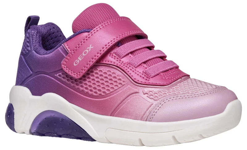Geox J FADINLIGHT Girl C, Sneaker, Violet/Fuchsia,