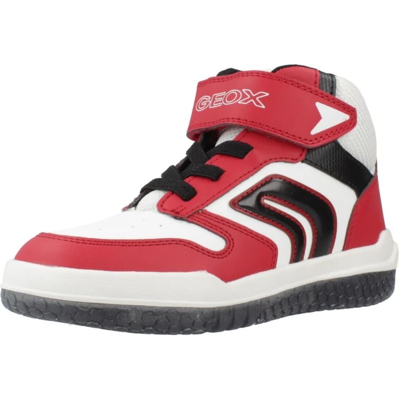 Geox J BUZZERLIGHT BOY A, Sneaker, RED/White,
