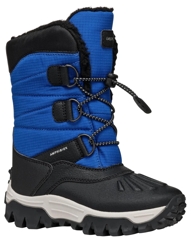 Geox J Himalaya BOY B ABX Snow Boot, Royal/Black, 0 UK