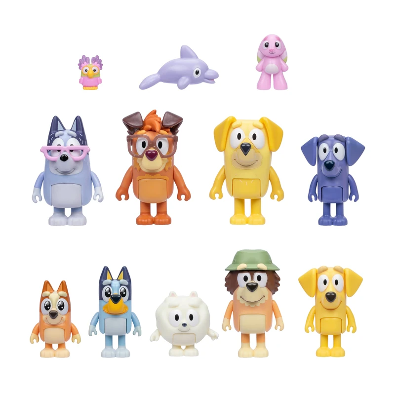 Bluey The Super Fan Set, Includes Twelve 2-2.5 Inch Figures