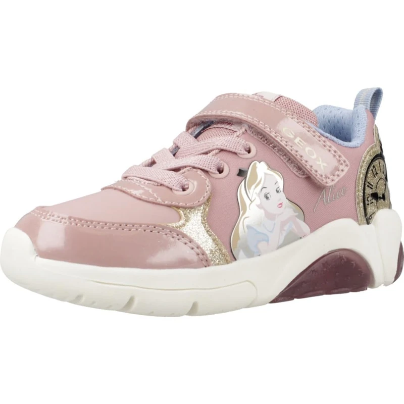 Geox J FADINLIGHT Girl E, Sneaker, LT Rose/Platinum,