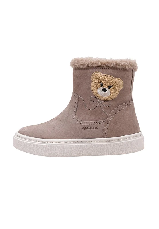 Geox Baby B NASHIK Girl A Ankle Boot, DK Beige, 7 UK Child