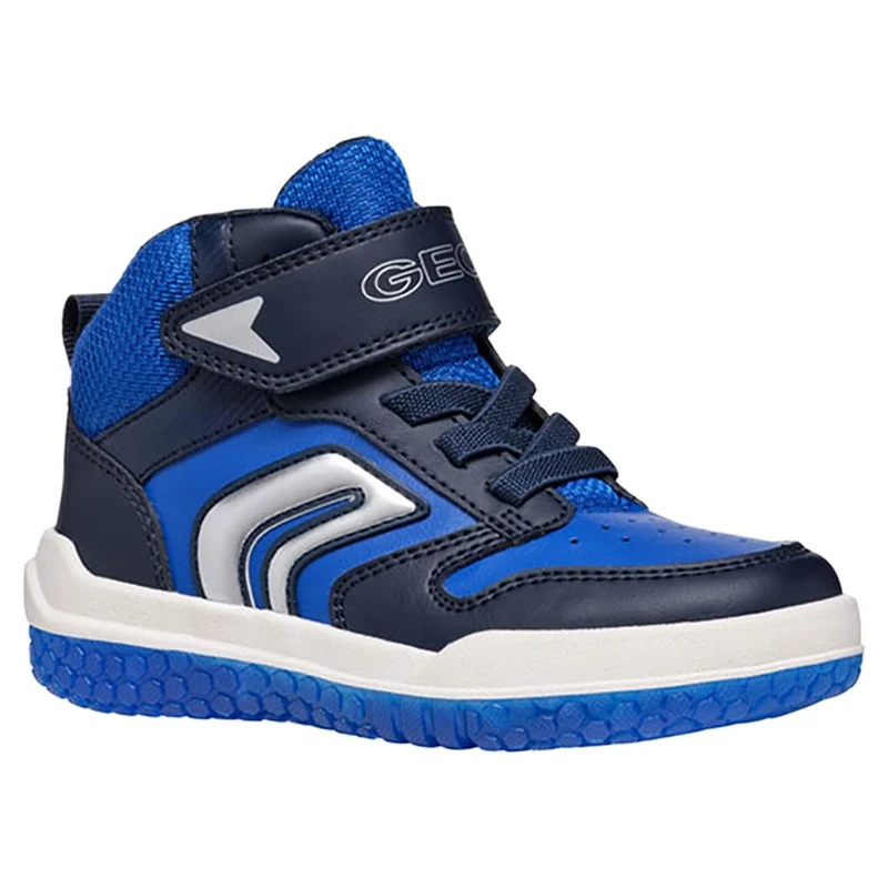 Geox Boy's J Buzzerlight Boy a Sneaker, Navy Royal, 5 UK Child