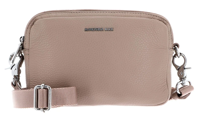 Mandarina Duck, MELLOW LEATHER CAMERA BAG Woman, One Size, Warm Taupe, Taglia Unica