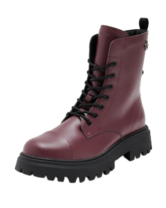 Geox J MAQUINNENS GIRL B, Chelsea Boot, DK BURGUNDY,