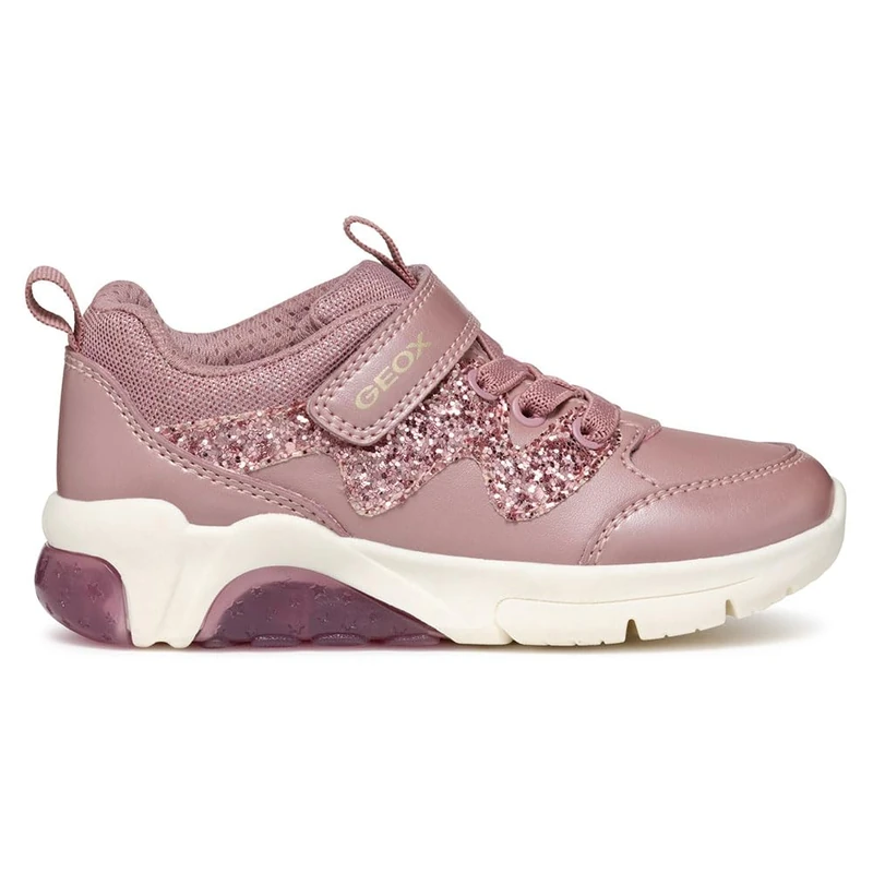 Geox J FADINLIGHT Girl D, Sneaker, Old Rose,2.5 UK