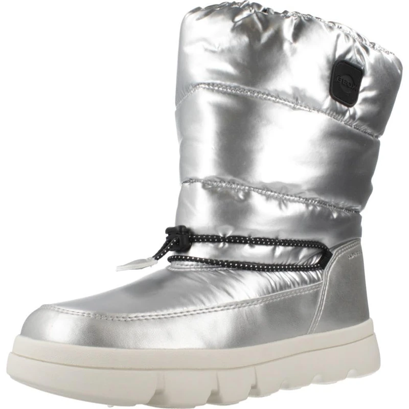 Geox J WILLABOOM GIRL B A, Snow Boot, SILVER,