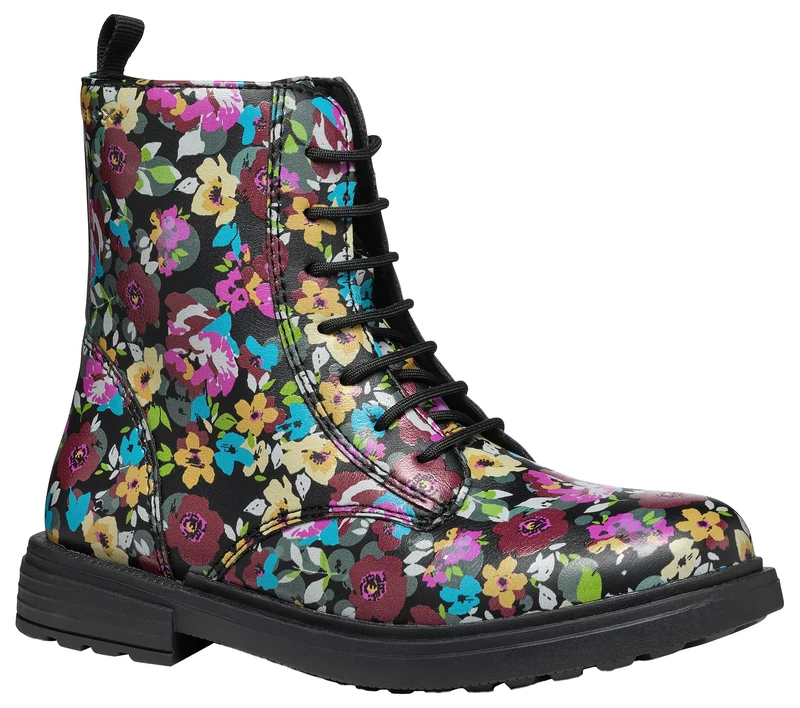 Geox J ECLAIR GIRL D, Ankle Boot, BLACK/MULTICOLOR,