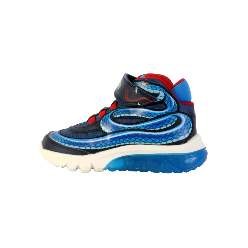 Geox J CIBERDRON BOY B, Sneaker, Navy/Sky,