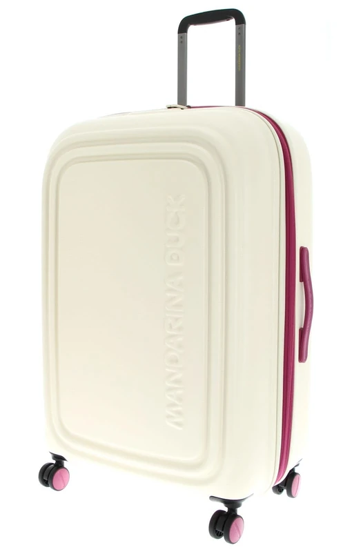 Mandarina Duck LOGODUCK + Trolley Large EXP, Raspberry Smoothie, 49 cm x 31 cm x 75 cm, Linea iconica di in policarbonato