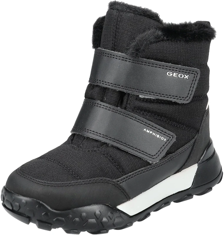 Geox J TREKKYUP BOY B ABX, Snow Boot, Black,
