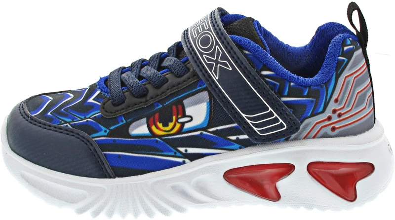 Geox J Assister BOY B, Sneaker, Navy/Royal,
