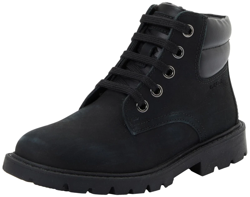 Geox J SHAYLAX BOY B Ankle Boot, Black, 1 UK