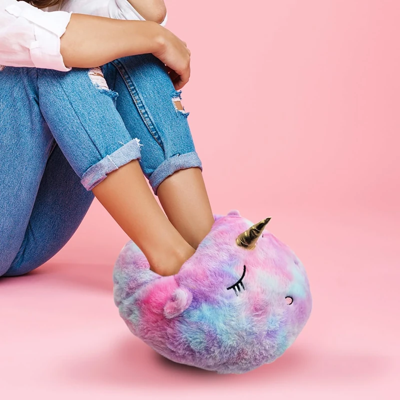 Unicorn Shaped Foot Warmer - Heated Slippers - Perfect Foot Heating for The Desk - Mad Monkey - Image 1
