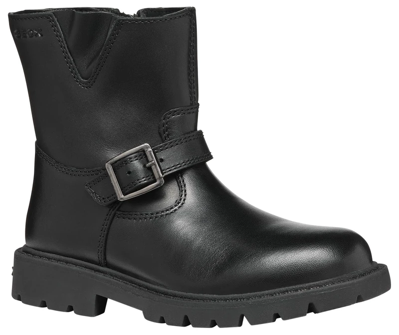 Geox J SHAYLAX Girl B Chelsea Boot, Black, 0 UK