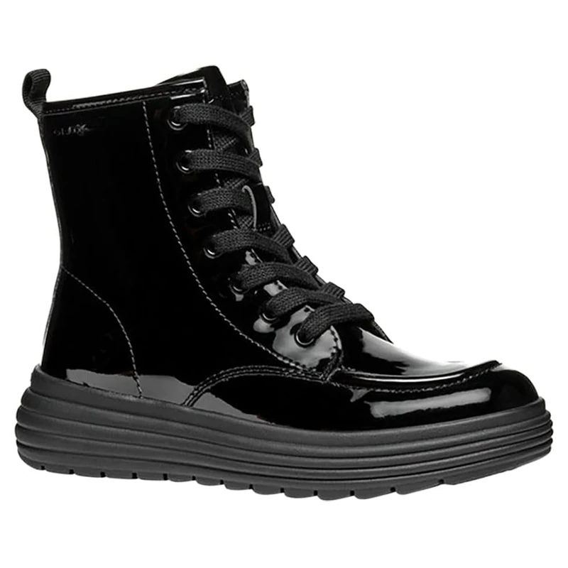 Geox Girls J Phaolae Ankle Boot, Black, 0 UK