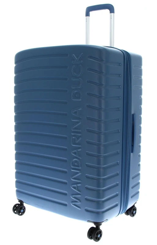 Mandarina Duck Flyduck Trolley Large EXP, China Blue, 75 cm x 33 cm x 39 cm, Nuova Linea superleggera in policarbonato