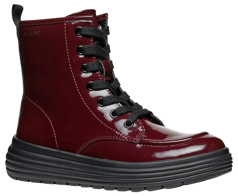 Geox J PHAOLAE GIRL A, Ankle Boot, DK BURGUNDY,