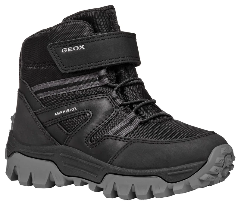 Geox J HIMALAYA BOY B ABX, Ankle Boot, Black,