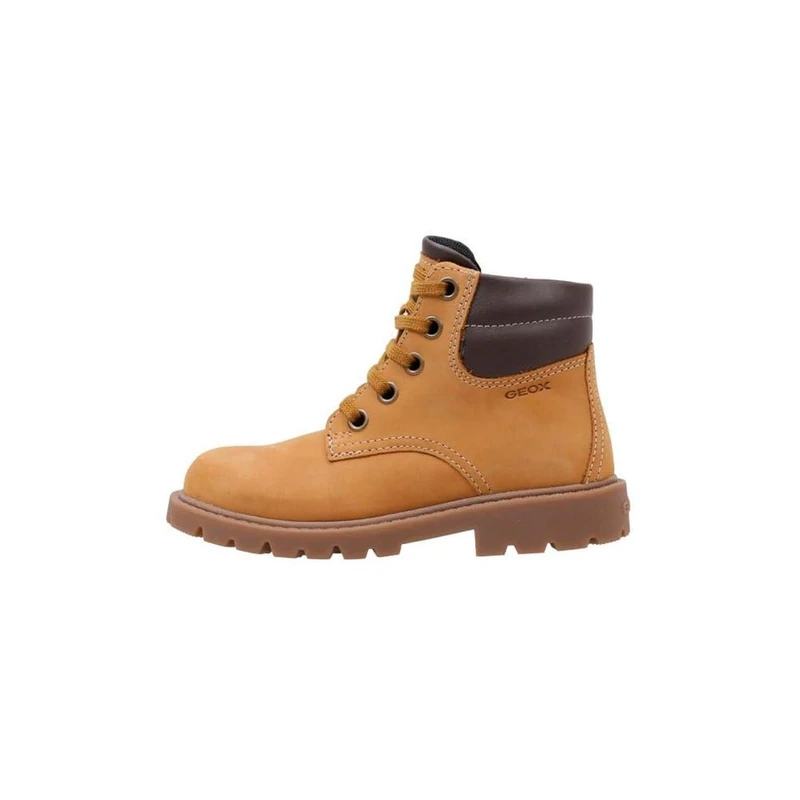 Geox J SHAYLAX BOY B Ankle Boot, Yellow/Brown, 0.5 UK