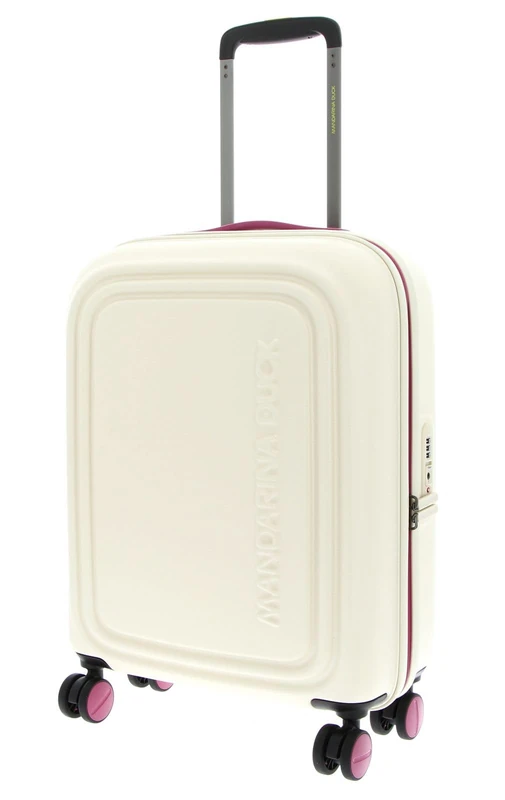 Mandarina Duck LOGODUCK + Trolley Cabin, Raspberry Smoothie, Iconic Line Polycarbonate, Raspberry Smoothie, 40x20x55 Centimeters, Iconic Polycarbonate line