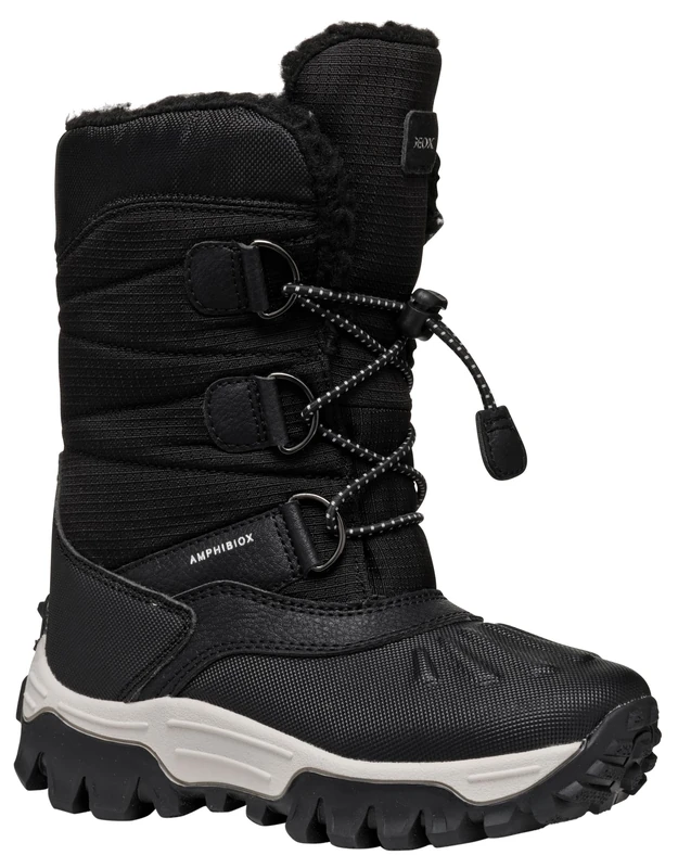 Geox J HIMALAYA BOY B ABX, Snow Boot, Black,