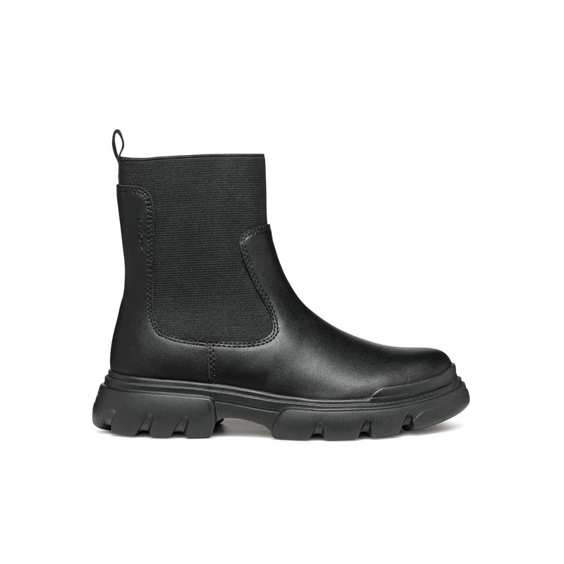 Geox J JUNETTE GIRL C, Chelsea Boot, Black,