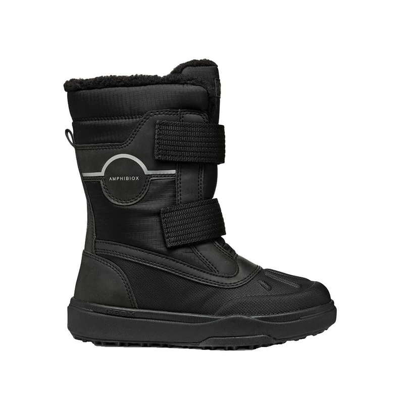 Geox J BUNSHEE PG BOY B A Snow Boot, Black, 1 UK