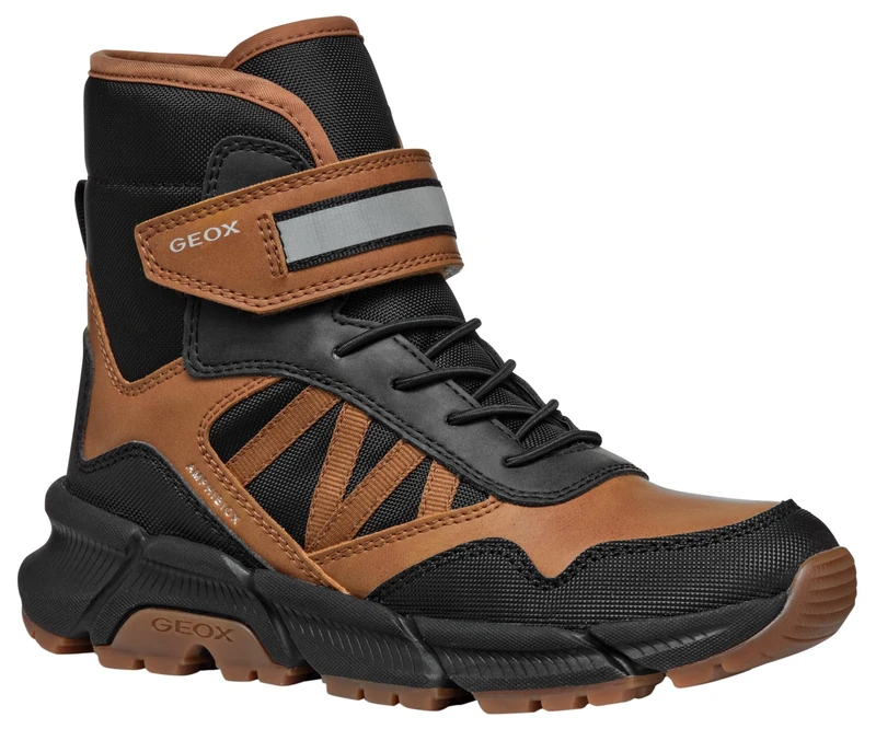 Geox J FLEXYPER Plus BOY Snow Boot, Tobacco/Black, 10 UK Child