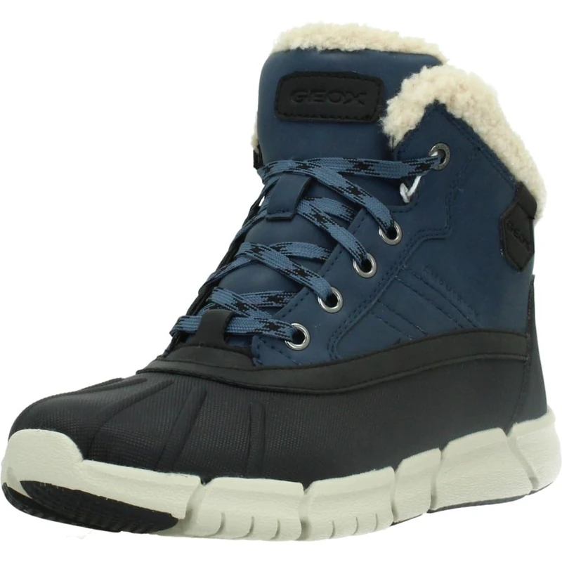 Geox J FLEXYPER BOY B ABX, Ankle Boot, DENIM/BLACK,