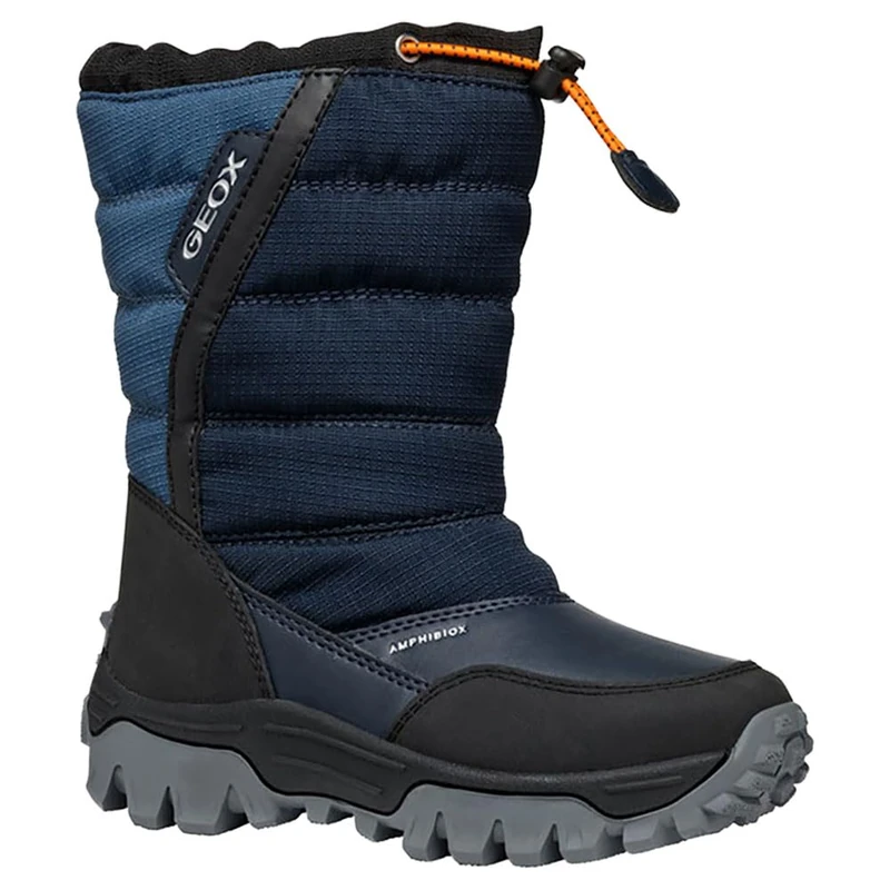 Geox J HIMALAYA BOY B ABX, Snow Boot, NAVY/LT BLUE,