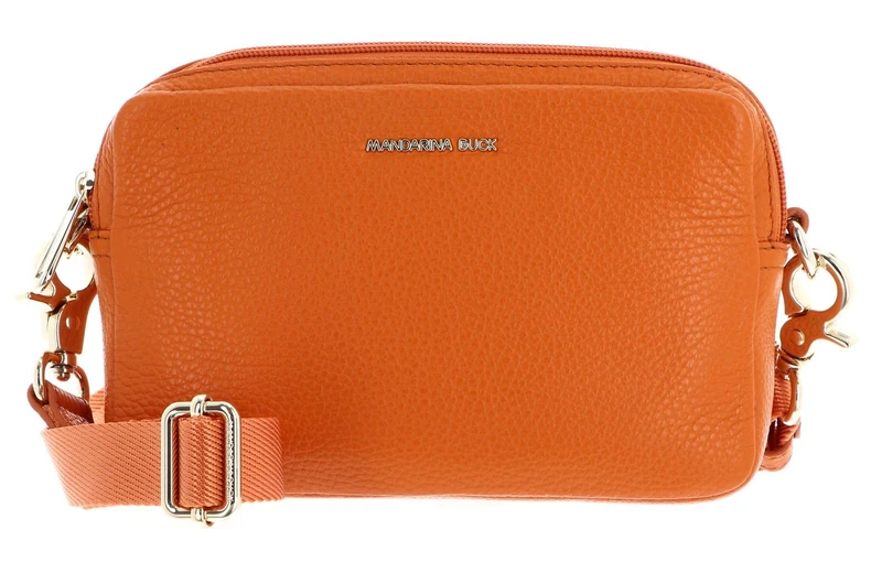 Mandarina Duck, Mellow Leather Camera Bag for Women, Marmalade, Marmalade, Taglia Unica