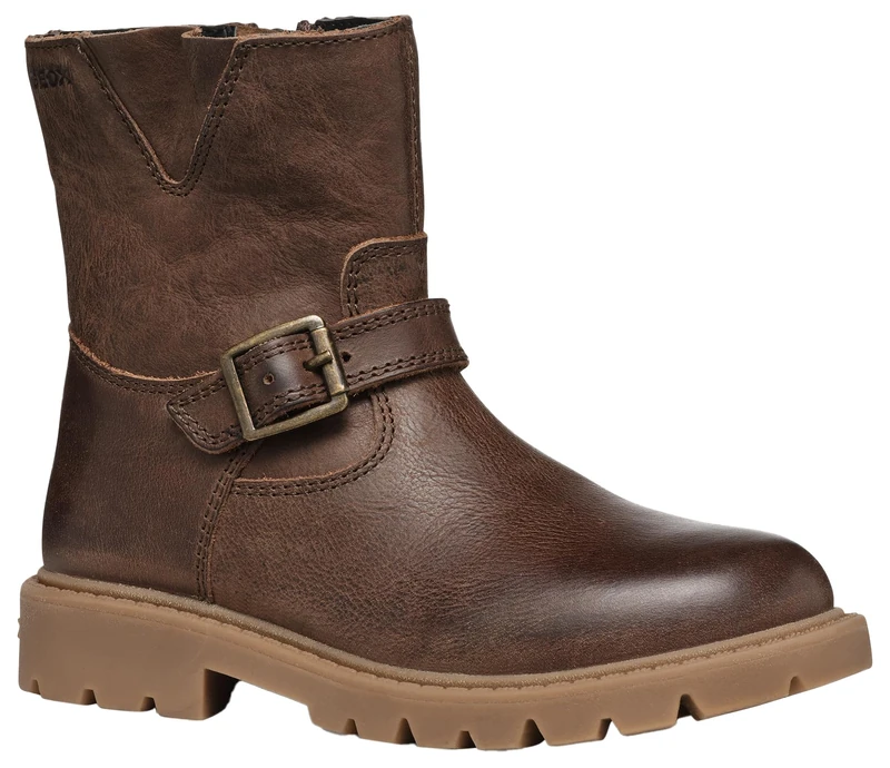 Geox J SHAYLAX GIRL B, Chelsea Boot, DK BROWN,