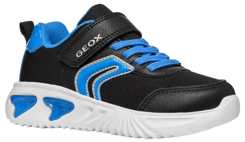 Geox Boys J Assister Boy C Sneaker, Black Sky A, 11 UK Child