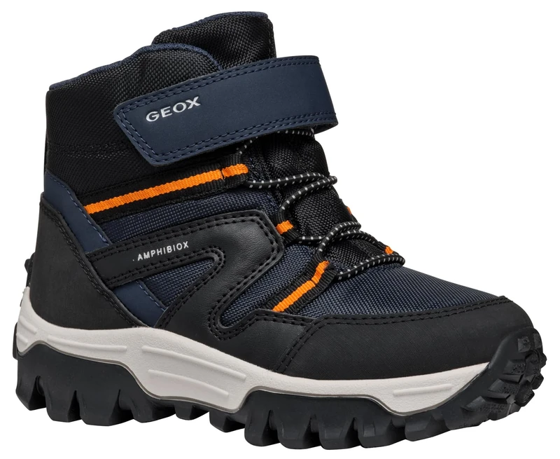 Geox J Himalaya BOY B ABX Ankle Boot, Navy/Black, 10 UK Child