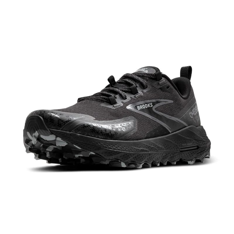 BROOKS Womens Cascadia 18 Sneaker, Black Blackened Pearl Grey, 7.5 UK