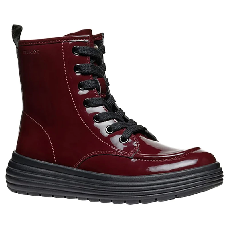 Geox J PHAOLAE GIRL A, Ankle Boot, DK BURGUNDY,